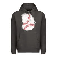 Smoke baseball patch Premium Hoodie - AdoDesignShop