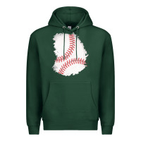 Sports Green baseball patch Premium Hoodie - AdoDesignShop