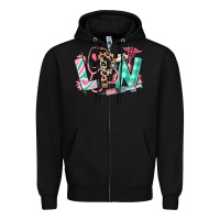 Black floral lpn licensed practical nurse Zipper Hoodie - RanaPortraitStore