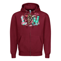 Burgundy floral lpn licensed practical nurse Zipper Hoodie - RanaPortraitStore