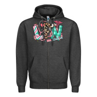 Charcoal Heather floral lpn licensed practical nurse Zipper Hoodie - RanaPortraitStore