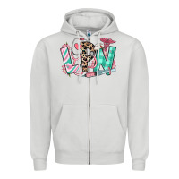 Dove Grey floral lpn licensed practical nurse Zipper Hoodie - RanaPortraitStore