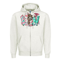 Oatmeal Heather floral lpn licensed practical nurse Zipper Hoodie - RanaPortraitStore