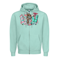 Seafoam floral lpn licensed practical nurse Zipper Hoodie - RanaPortraitStore