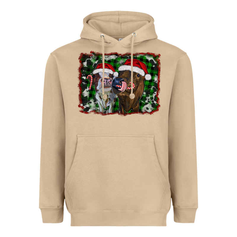 Christmas Heifers Heavyweight Hoodie by RanaPortraitStore | Teevron