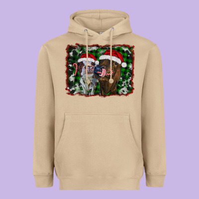 Christmas Heifers Heavyweight Hoodie Designed By Ranaportraitstore