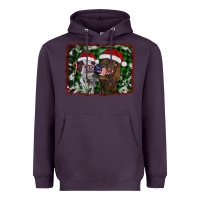 Plum christmas heifers Heavyweight Hoodie - RanaPortraitStore