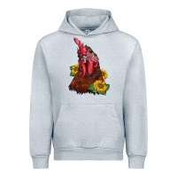 Heather Grey rooster sunflower Urban Hoodie - BarkalooDesign
