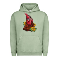 Rooster Sunflower Urban Hoodie | Teevron