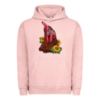 Pigment Salmon rooster sunflower Urban Hoodie - BarkalooDesign