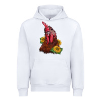 White rooster sunflower Urban Hoodie - BarkalooDesign