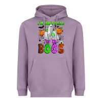 Lavender i'm just here for the boos Heavyweight Hoodie - Zillion Design Studio