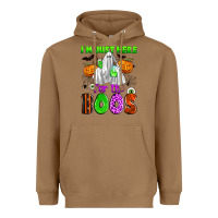 Toasted Coconut i'm just here for the boos Heavyweight Hoodie - Zillion Design Studio