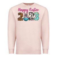 Pale Pink Happy Easter 2023 Easter Day Premium Sweatshirt - Neo Western