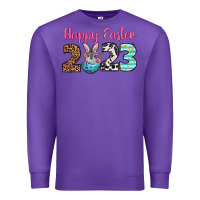 Purple Happy Easter 2023 Easter Day Premium Sweatshirt - Neo Western