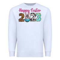 White Happy Easter 2023 Easter Day Premium Sweatshirt - Neo Western