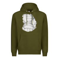 Army Green 2 volleyball patch Premium Hoodie - AdoDesignShop