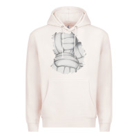 Pale Pink 2 volleyball patch Premium Hoodie - AdoDesignShop