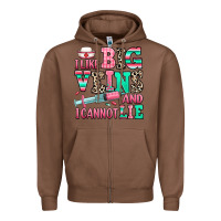 Chestnut i like big veins and i cannot lie Zipper Hoodie - RanaPortraitStore