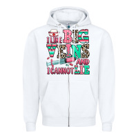 White i like big veins and i cannot lie Zipper Hoodie - RanaPortraitStore