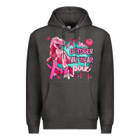 Charcoal Heather dinosaur  in october we wear pink Premium Hoodie - AdoDesignShop
