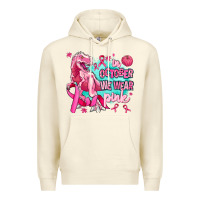 Sandshell dinosaur  in october we wear pink Premium Hoodie - AdoDesignShop