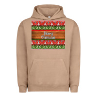 Pigment Burro merry christmas knitted reindeer pattern Urban Hoodie - Jasminsmagicworld