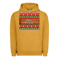 Pigment Peanut Butter merry christmas knitted reindeer pattern Urban Hoodie - Jasminsmagicworld