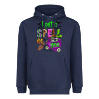 Navy i put a spell on you Heavyweight Hoodie - Zillion Design Studio