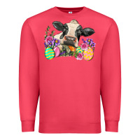 Cardinal Happy Easter Cow Easter Day Premium Sweatshirt - Neo Western