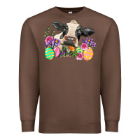 Chestnut Happy Easter Cow Easter Day Premium Sweatshirt - Neo Western