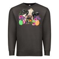 Smoke Happy Easter Cow Easter Day Premium Sweatshirt - Neo Western