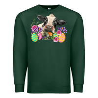 Sports Green Happy Easter Cow Easter Day Premium Sweatshirt - Neo Western