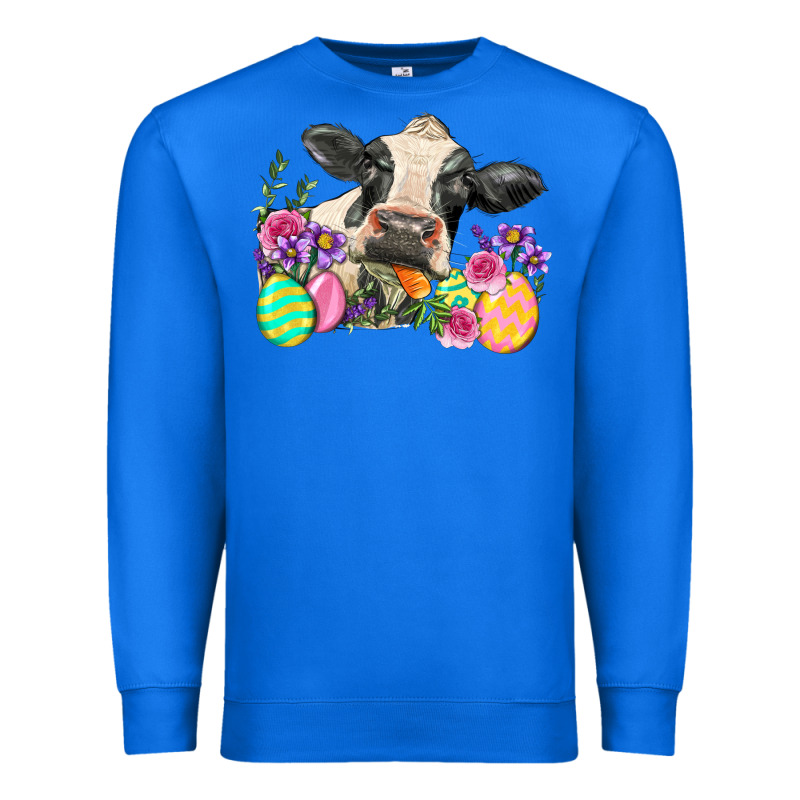 Happy Easter Cow Easter Day Premium Sweatshirt by Neo Western | Teevron