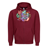 Burgundy gastro crew Zipper Hoodie - RanaPortraitStore