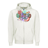 Oatmeal Heather gastro crew Zipper Hoodie - RanaPortraitStore