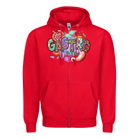 Red gastro crew Zipper Hoodie - RanaPortraitStore