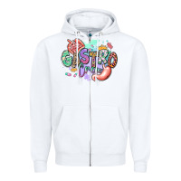 White gastro crew Zipper Hoodie - RanaPortraitStore