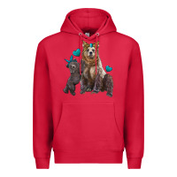 Cardinal mama bear and baby bear Premium Hoodie - Artiststas