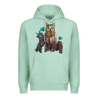 Seafoam mama bear and baby bear Premium Hoodie - Artiststas