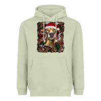 Matcha christmas heifer with leoard and cowhide Heavyweight Hoodie - RanaPortraitStore