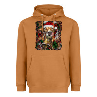 Meerkat christmas heifer with leoard and cowhide Heavyweight Hoodie - RanaPortraitStore