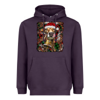 Plum christmas heifer with leoard and cowhide Heavyweight Hoodie - RanaPortraitStore