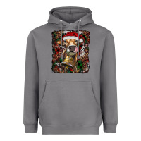 Storm christmas heifer with leoard and cowhide Heavyweight Hoodie - RanaPortraitStore