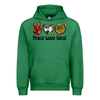 Emerald peace love west Urban Hoodie - BarkalooDesign