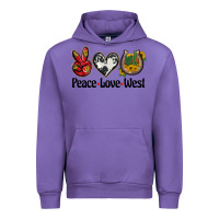 Tulip peace love west Urban Hoodie - BarkalooDesign