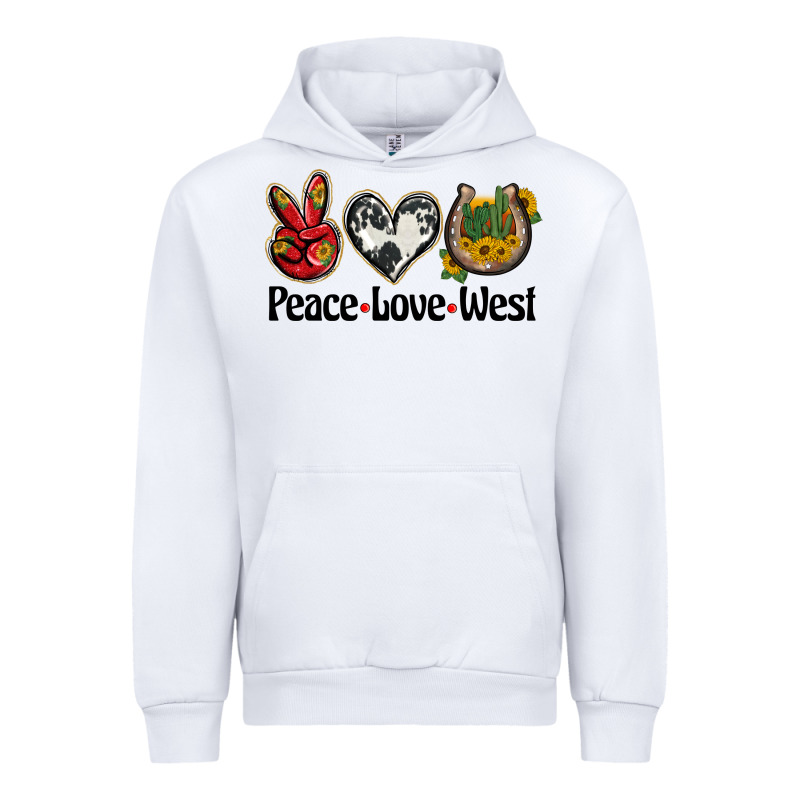 Peace Love West Urban Hoodie by BarkalooDesign | Teevron