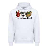 White peace love west Urban Hoodie - BarkalooDesign
