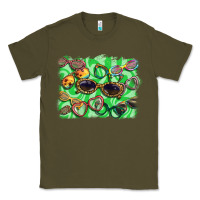 Army Green sunglasses background Classic Tee - BarkalooDesign