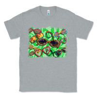 Heather Grey sunglasses background Classic Tee - BarkalooDesign